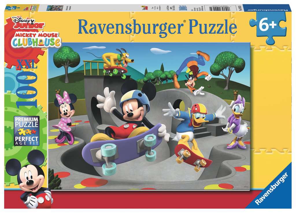 Disney Mickey and Minnie: At the Skate Park Puzzle 100 PCS – Bluebird Baby  & Toys