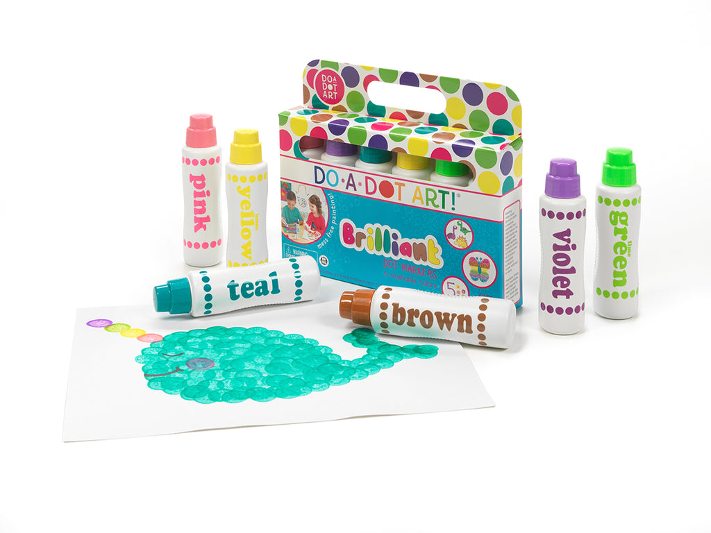 Do-A-Dot Art Washable Markers, Brilliant - 6 pack