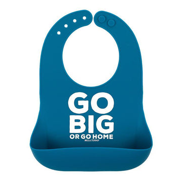 Go Big Or Go Home Silicone Bib-Bibs-Bella Tunno-bluebird baby & kids