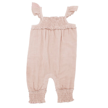Kids Organic Muslin Sleeveless Romper-Bodysuits-Loved Baby-2T-Rosewater Pink-bluebird baby & kids
