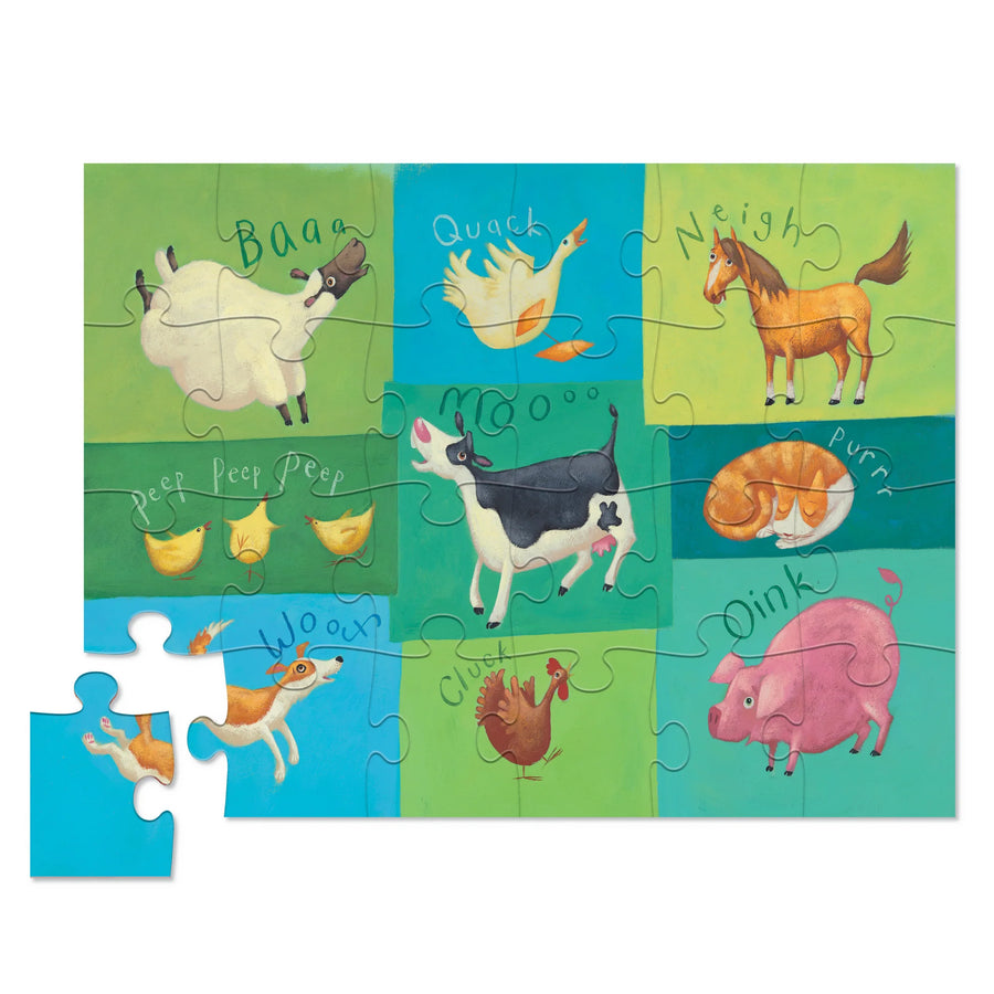 24-Piece Case Puzzle - Barnyard Sounds