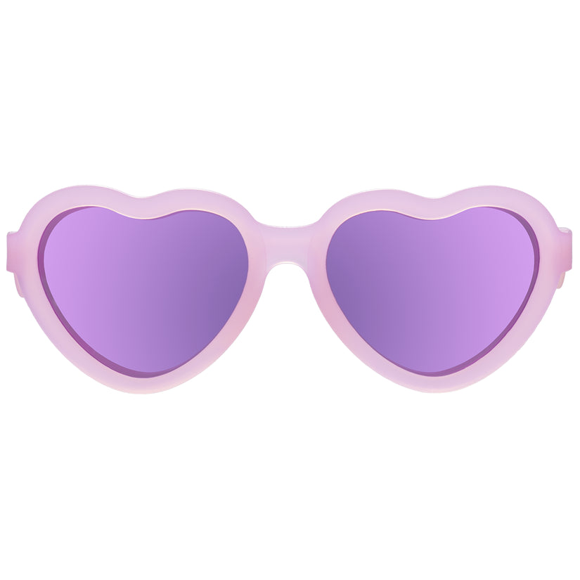 Heartshaped Polarized Sunglasses with Mirrored Lenses