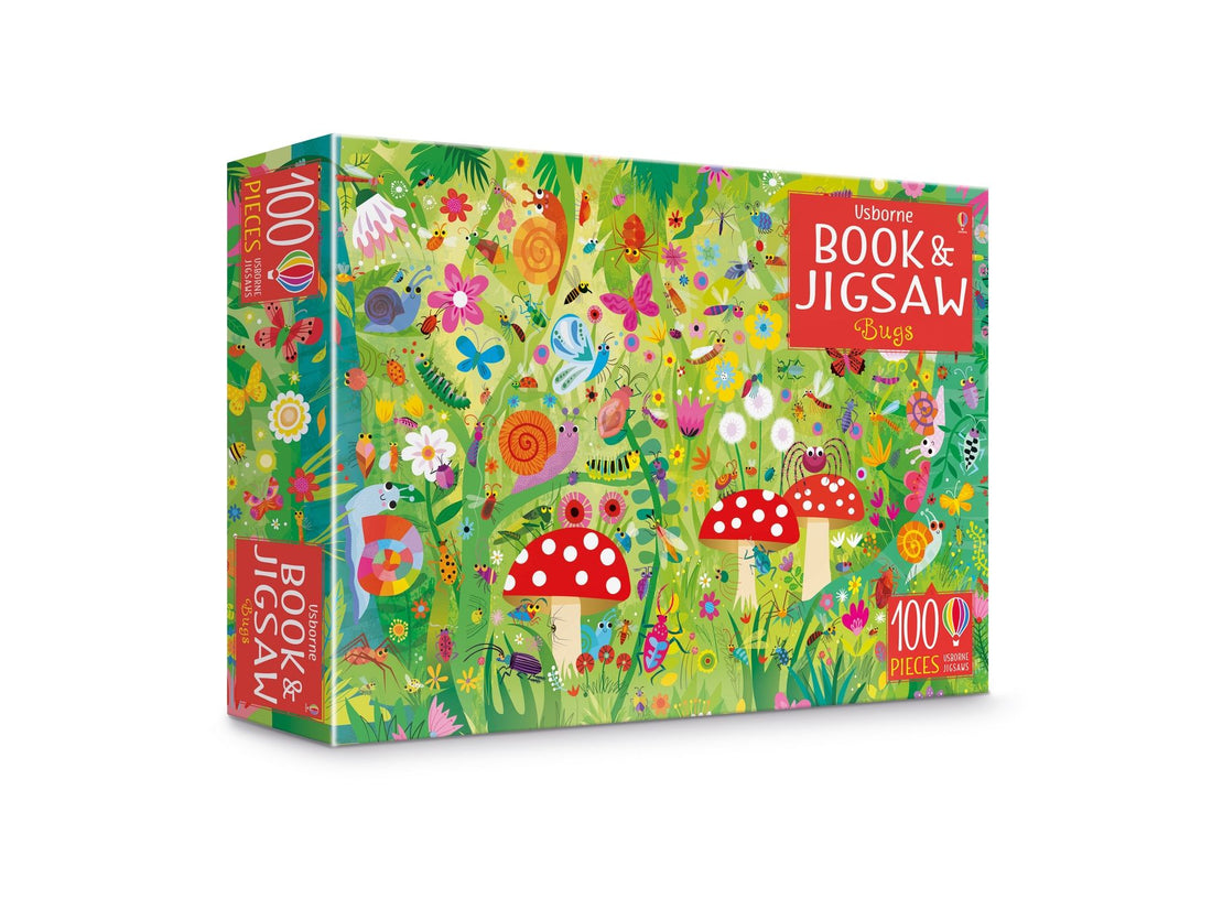 Book and Jigsaw Puzzle - Bugs 100 PCS