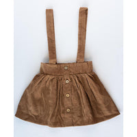 Praline Brown Corduroy Suspender Skirt-Dresses-Bailey's Blossoms-9-12 M-bluebird baby & kids