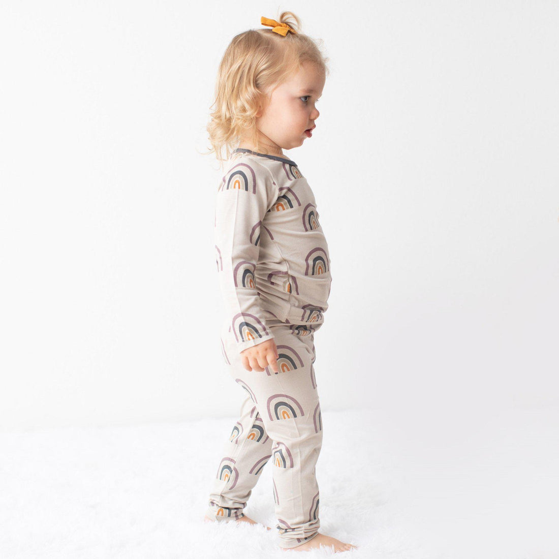 Fall Rainbow Pajama-Pajamas-Bestaroo-18M-bluebird baby & kids