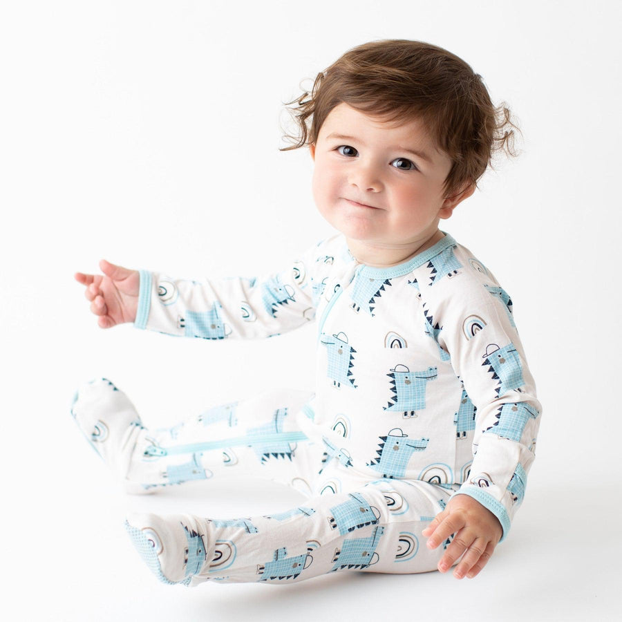 Happy Crocs Footie-Pajamas-Bestaroo-Newborn-bluebird baby & kids