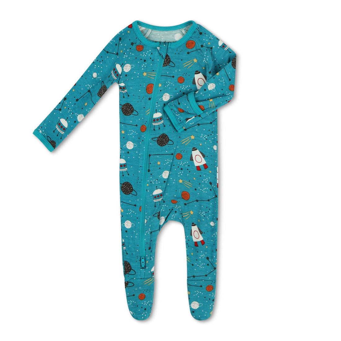 Outer Space Footie-Pajamas-Bestaroo-Newborn-bluebird baby & kids
