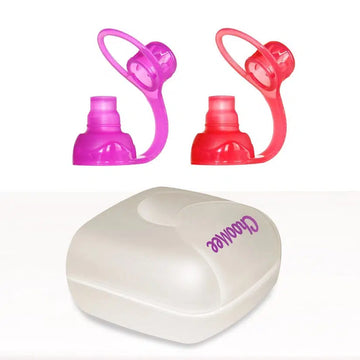 SoftSip Food Pouch Top + Travel Case-Nursing & Feeding-ChooMee-Red & Purple with white case-bluebird baby & kids