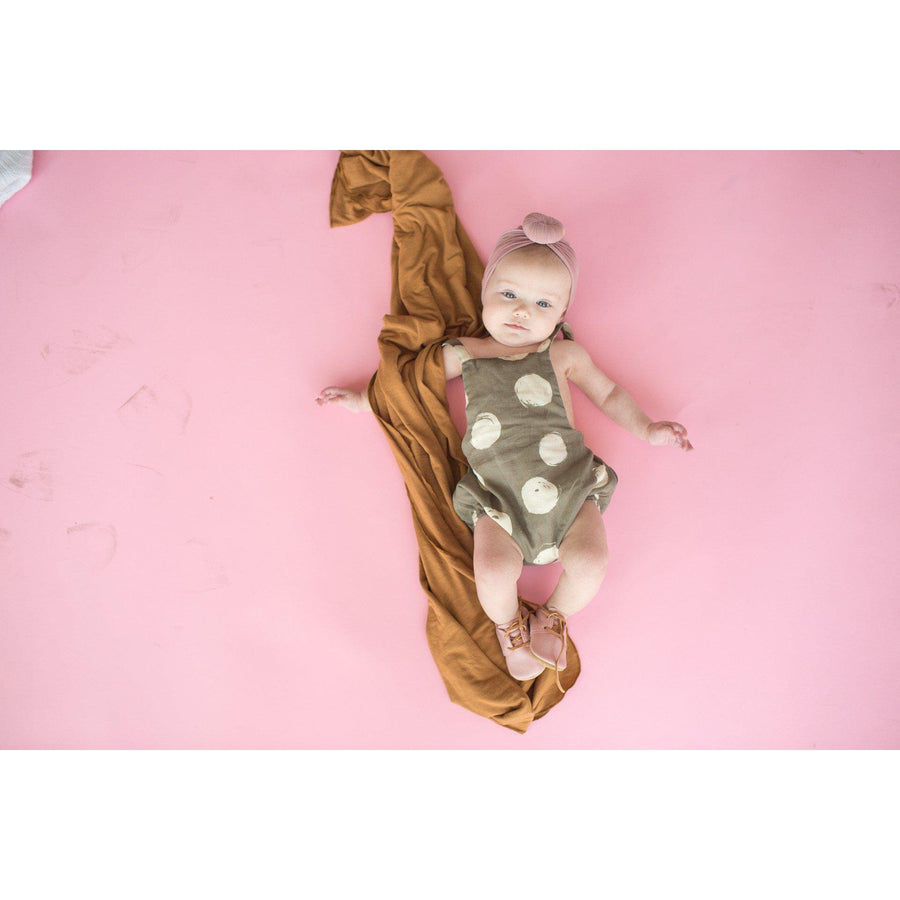 Camel Knit Swaddle Blanket-Swaddle Blankets-Copper Pearl-bluebird baby & kids