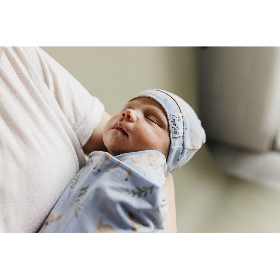 Doe Newborn Top Knot Hat-Hats-Copper Pearl-bluebird baby & kids