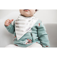 Jewel Baby Bandana Drool Bibs-Bibs-Copper Pearl-Metallic Stripe (Jewel)-bluebird baby & kids