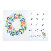Wren Monthly Milestone Blanket-Blankets & Loveys-Copper Pearl-bluebird baby & kids