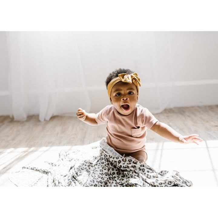 Zara Knit Swaddle Blanket-Swaddle Blankets-Copper Pearl-bluebird baby & kids