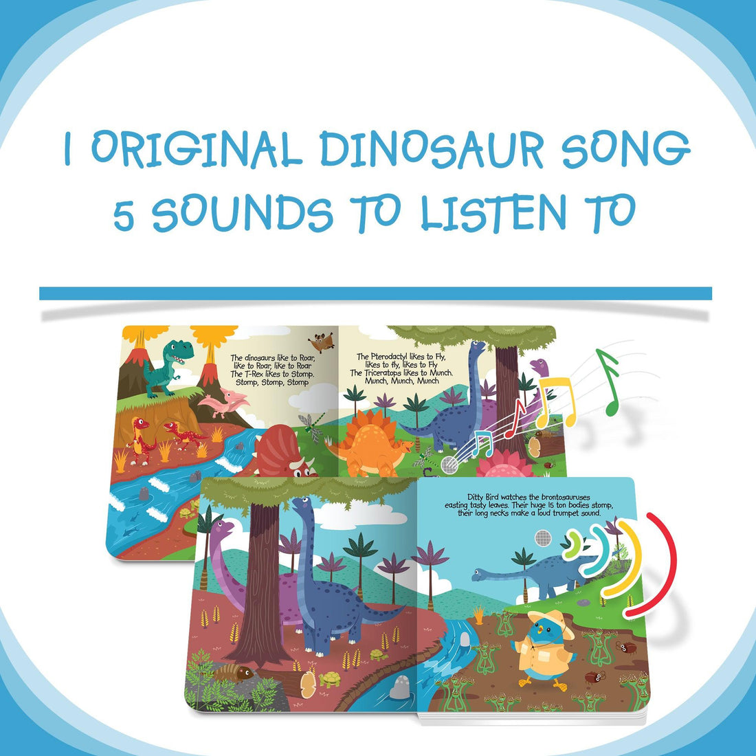 Ditty Bird Dinosaur Sounds-Baby Activity Toys-Ditty Bird-bluebird baby & kids