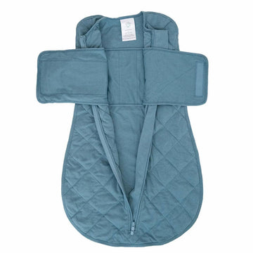 Ocean Blue Dream Weighted Swaddle 2nd Generation, (0-6 m)-Swaddling Blankets-Dreamland Baby-bluebird baby & kids
