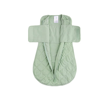 Sage Green Dream Weighted Swaddle, 2nd Generation, (0-6m)-Swaddling Blankets-Dreamland Baby-bluebird baby & kids