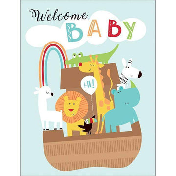 Baby Card - Baby Ark-Greeting Cards-GINA B DESIGNS-bluebird baby & kids