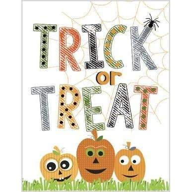 Halloween Card - Trick or Treat-Greeting Cards-GINA B DESIGNS-bluebird baby & kids