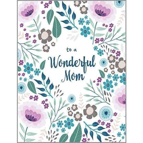 Mother's Day Card - Purple Flower Petals-Greeting Cards-GINA B DESIGNS-bluebird baby & kids
