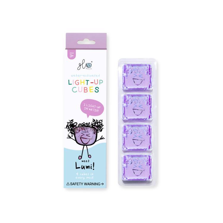 GloPals: Light Up Cubes-Bath Toys-GloPals-Purple-bluebird baby & kids