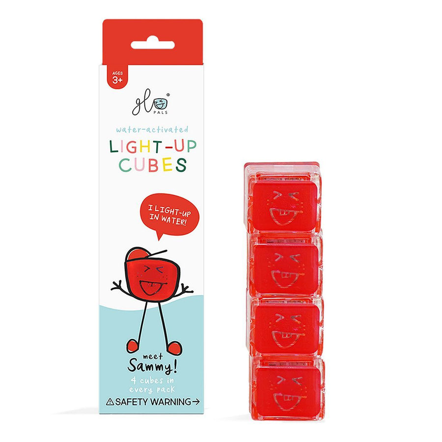 GloPals: Light Up Cubes-Bath Toys-GloPals-Red-bluebird baby & kids