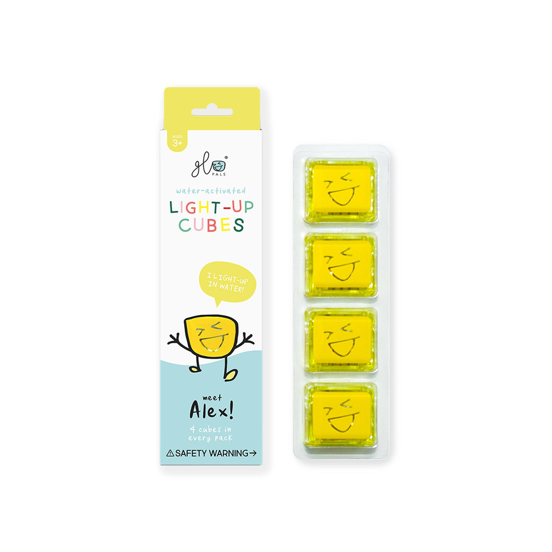 GloPals: Light Up Cubes-Bath Toys-GloPals-Yellow-bluebird baby & kids