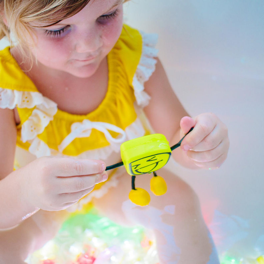 GloPals: Light Up Sensory Toy + Cubes-Bath Toys-GloPals-Red-bluebird baby & kids