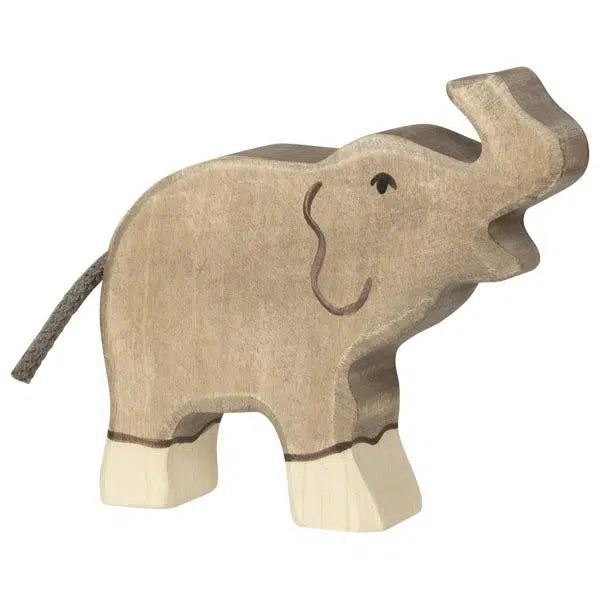 Small Holztiger Elephant Trunk Raised Wooden Toy-Wooden Toys-Goki America-bluebird baby & kids