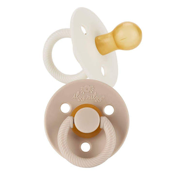 Neutral Natural Rubber Pacifier Sets-Pacifiers-Itzy Ritzy-bluebird baby & kids