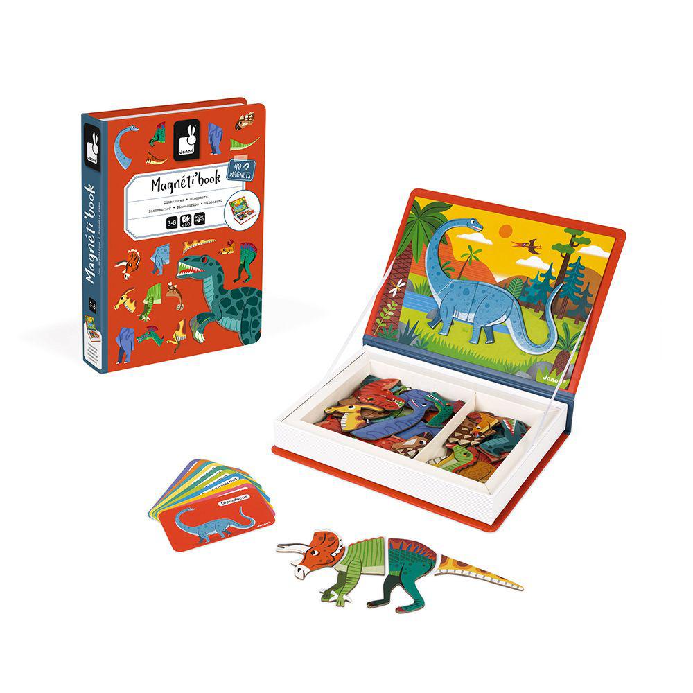 Dinosaurs Magnetibook-Activity Book-Janod-bluebird baby & kids