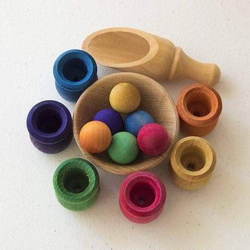 Bean Pot & Ball Sorting Set-Montessori-Legacy Learning Academy-bluebird baby & kids