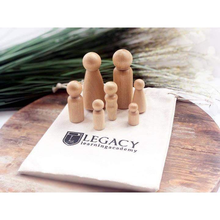 Wood and natural - Natural Peg Family-Montessori-Legacy Learning Academy-bluebird baby & kids