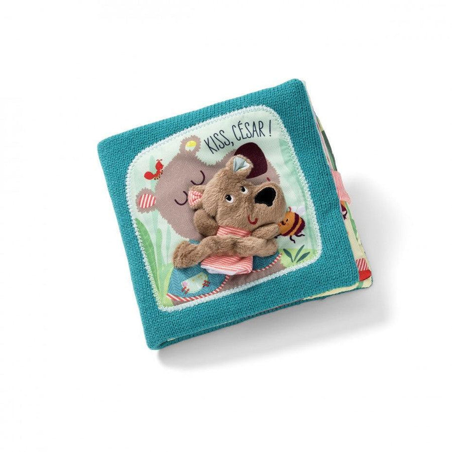 Kiss Cesar - Fabric Book-Soft Toys-Lilliputiens-bluebird baby & kids