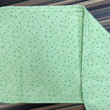 Green Polka Dot Burp Cloth-Burp Cloths-Little Petunias-bluebird baby & kids
