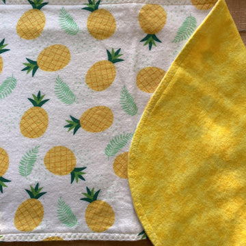 Pineapples Burp Cloth-Burp Cloths-Little Petunias-bluebird baby & kids