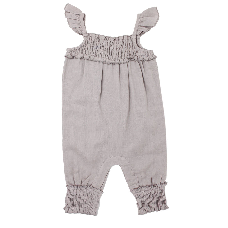 Kids Organic Muslin Sleeveless Romper-Bodysuits-Loved Baby-2T-Cloud Gray-bluebird baby & kids