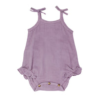 Organic Muslin Tie-Shoulder Bodysuit-Bodysuits-Loved Baby-0-3 M-Amethyst Purple-bluebird baby & kids
