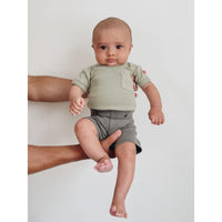 Organic V-Neck Bodysuit-Bodysuits-Loved Baby-0-3 M-Pool-bluebird baby & kids