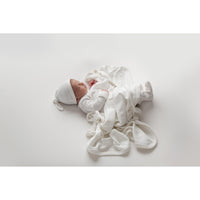 White Velveteen Blanket-Blankets & Loveys-Loved Baby-bluebird baby & kids