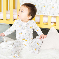New Kid on the Block Magnetic Modal Footed Pajama-Pajamas-Magnetic Me-0-3 Months-bluebird baby & kids