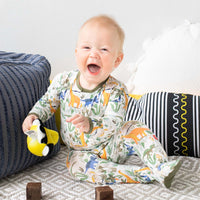 Raptor Round Your Finger Magnetic Modal Footed Pajama-Pajamas-Magnetic Me-Newborn-bluebird baby & kids
