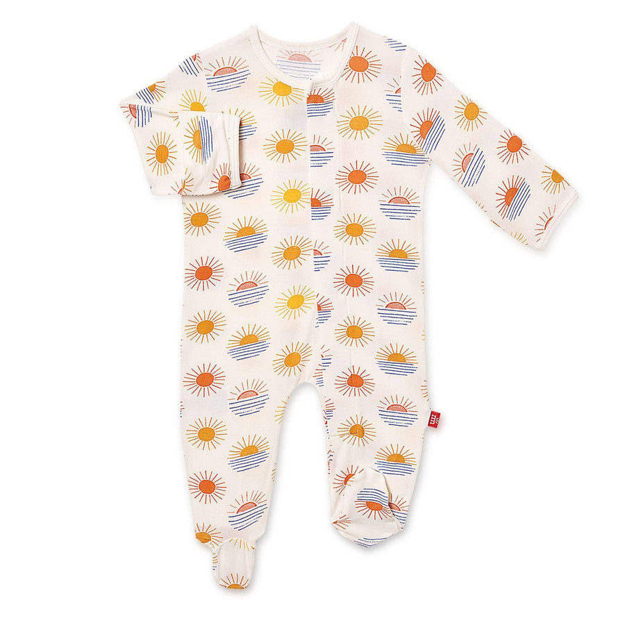 Sol Mates Magnetic Modal Footed Pajama-Pajamas-Magnetic Me-0-3 M-bluebird baby & kids