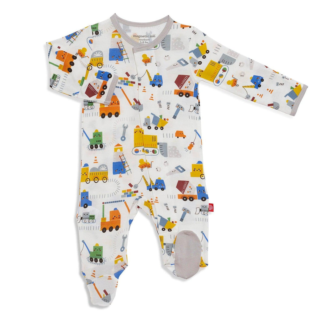 Toe Zone Magnetic Modal Footed Pajama-Pajamas-Magnetic Me-Newborn-bluebird baby & kids