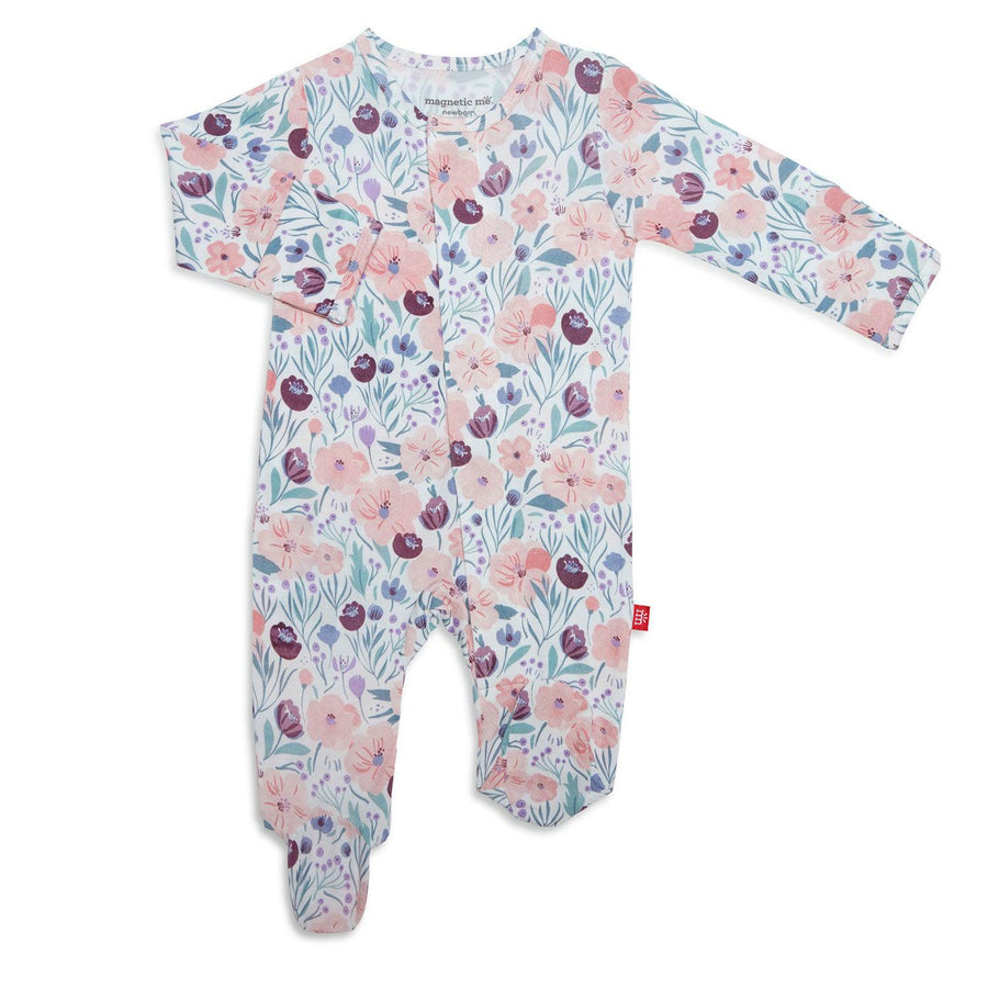Whistledon Magnetic Modal Footed Pajama-Pajamas-Magnetic Me-0-3 Months-bluebird baby & kids