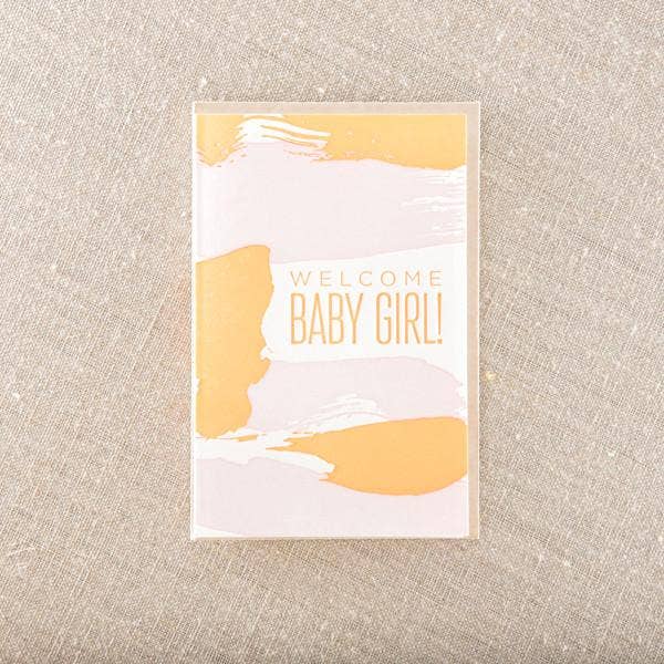 Welcome Baby Girl Greeting Card-Pike Street Press-bluebird baby & kids
