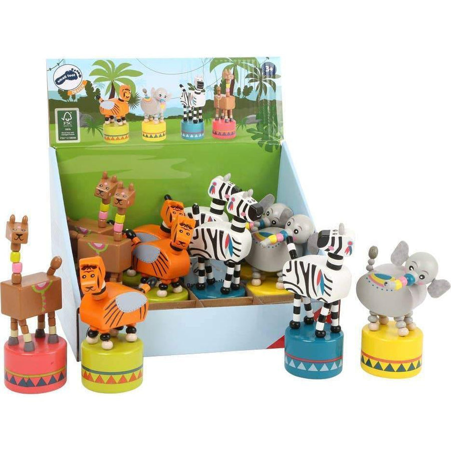 Dancing Animals Wooden Toy-Wooden Toys-Small Foot Toys-Zebra-bluebird baby & kids