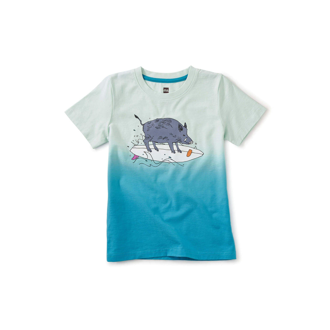 Dip Dye Wild Boar Graphic Tee-Tops & Tees-Tea Collection-2-bluebird baby & kids