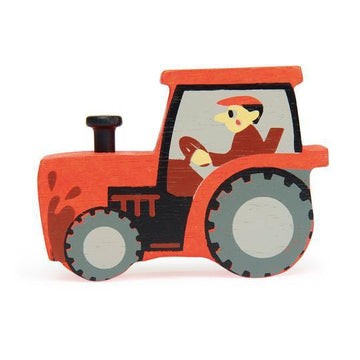 Wood Tractor Toy-Wooden Toys-Tender Leaf Toys-bluebird baby & kids