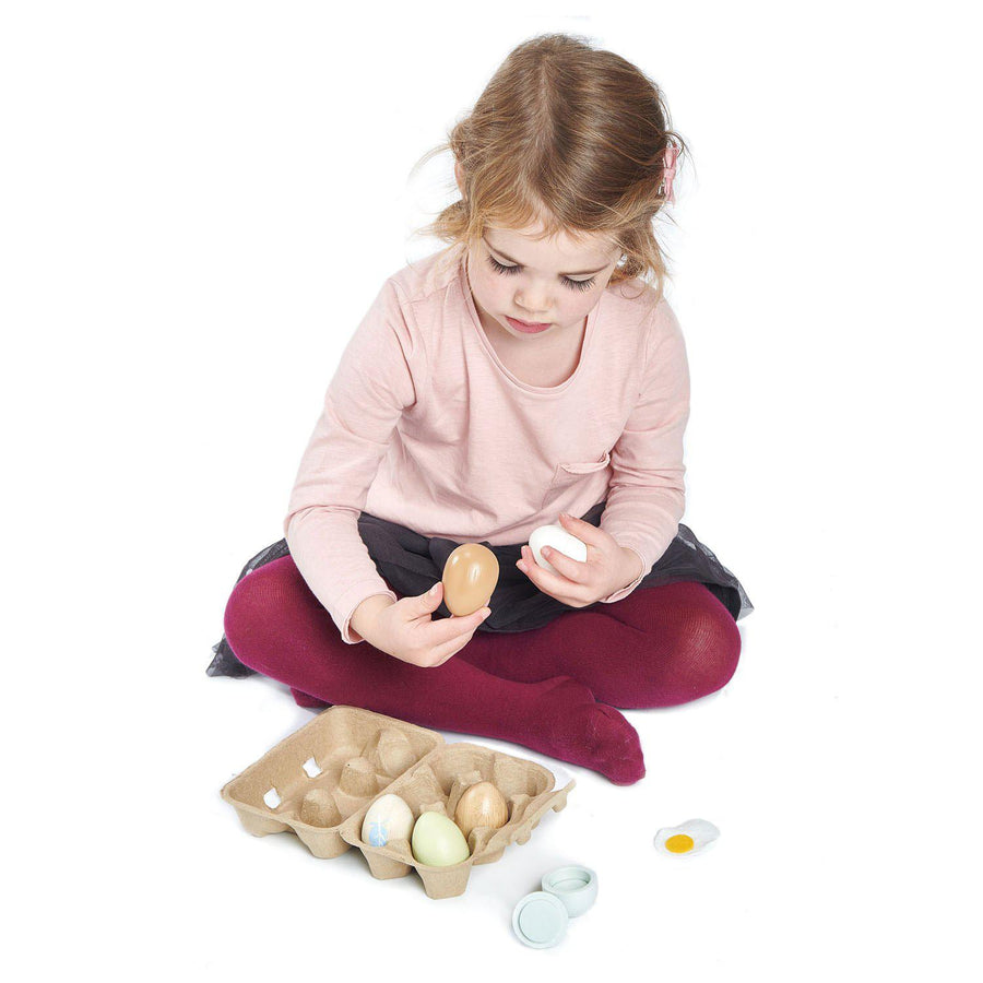 Wooden Eggs-Wooden Toys-Tender Leaf Toys-bluebird baby & kids