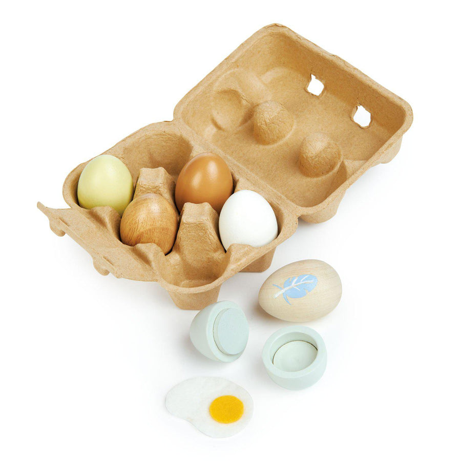 Wooden Eggs-Wooden Toys-Tender Leaf Toys-bluebird baby & kids